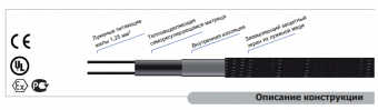 САМОРЕГУЛИРУЮЩИЙСЯ НАГРЕВАТЕЛЬНЫЙ КАБЕЛЬ THERMTRACE®SUPER 45TTS-2-BОТ