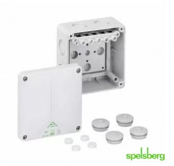 Коробка соединительная ABOX-i 060-6 (серая) с клеммником IP65