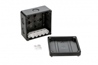 Коробка распределительная Ридан M BOX, 110х110х67 мм, IP67, черная